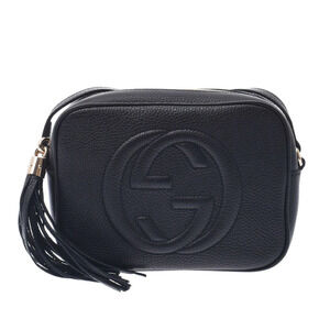 GUCCI Soho Disco Bag Black Leather Shoulder